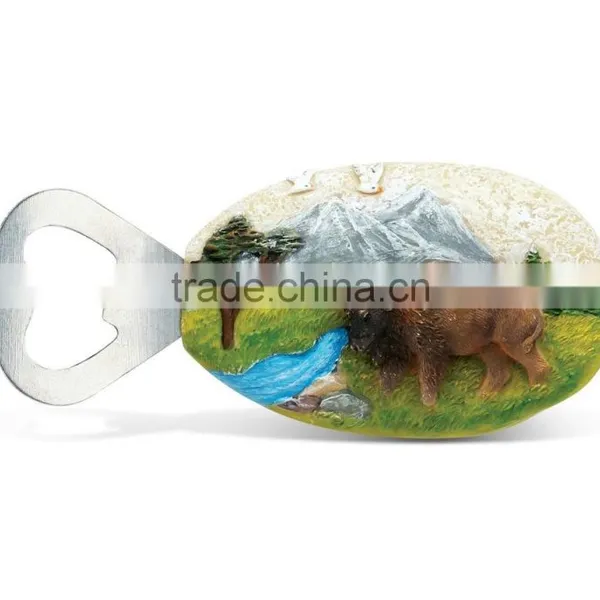 Buffalo Resin Stone Finish Magnet With Bottle Opener photo-2