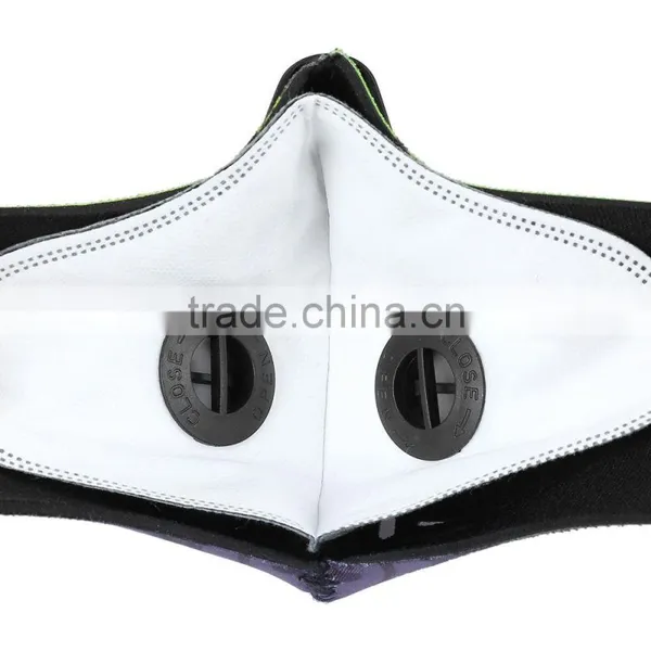BaseCamp Unisex Anti-dust Anti-pollution Air Filter Breathable Face Mask for Cycling Riding Hiking Travel Kit photo-6
