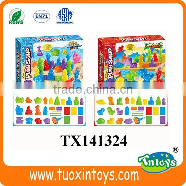 Eco-friendly Safe Kids DIY Play Sand Plastic Molding Intelligent Toys photo-3