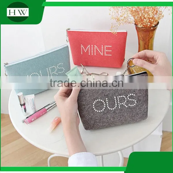 Promotional Gifts Clear Plain Canvas Cosmetic Bag With Zipper and Logo photo-2