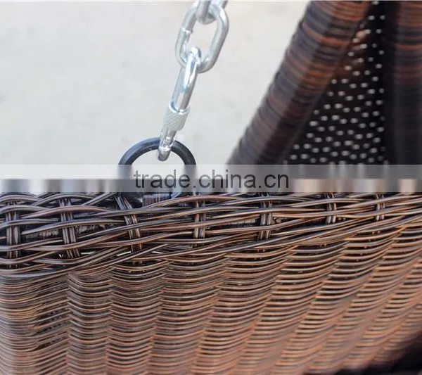 Garden Furniture Rattan Hanging Chairs Double Swing photo-4