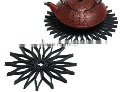 Silicone Trivet Heat Resistant Hot Pad Collapsible Placemat OEM ODM Factory photo-3