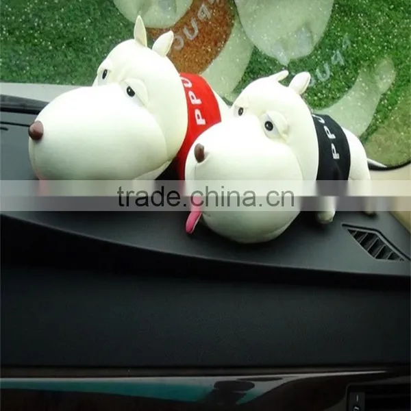 N252 Cartoon Dog Plush Toy Decor Air Purge Auto Bamboo Charcoal Bag Car Accessories for Air Purifying photo-2