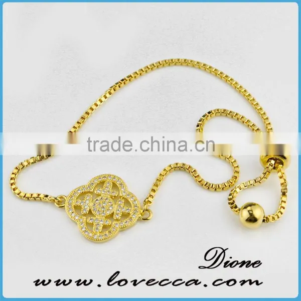 2017 Various Pattern Chain Link Bracelets for Your Choice Women Gold Micro Pave Bracelet Link Zircon photo-2