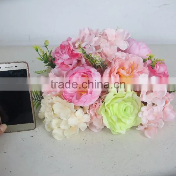 Wholesale China Factory Handmade Artificial Flower With Foam Stand for Table Centrepiece Wedding Home Decoration photo-2