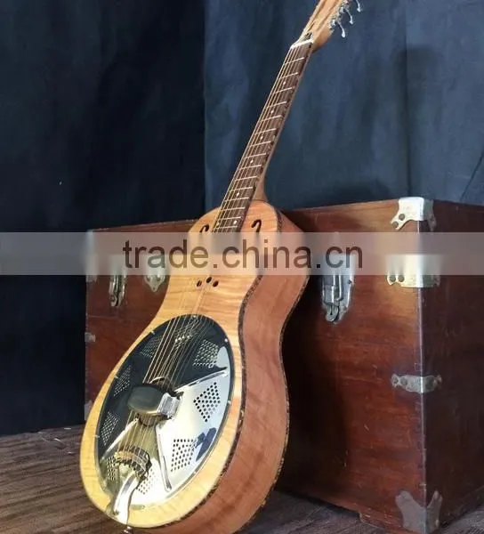 Resophonic Guitar, Single Cone Resonator Guitar, Handmade Resonator Guitar photo-2