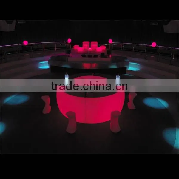 LED Light Up Curved Bar Counter for Indoor and Outdoor for Sale photo-3