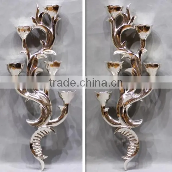 MW-1442-01 Antique Hanging Wall Art Decor With Candle Holder photo-5