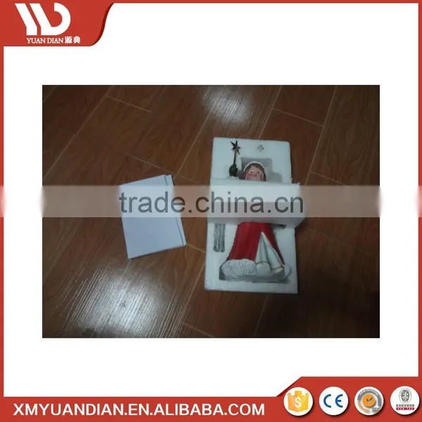 Christmas Ornament Santa Led Christmas Snow Lantern Light For Fence Decoration photo-5