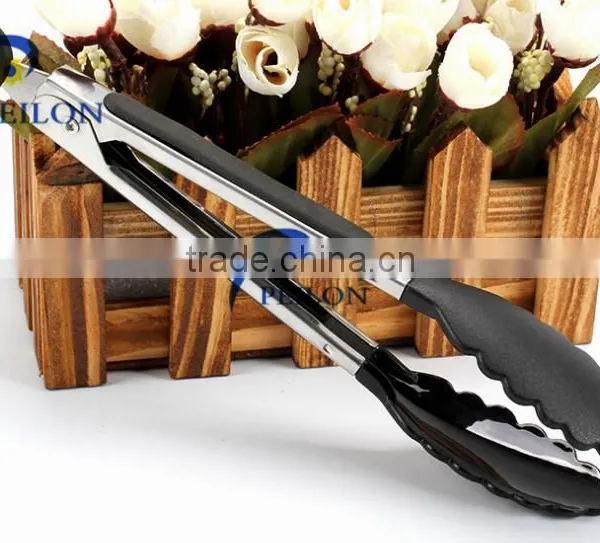 Stainless Steel Kitchen Tongs BBQ Silicone Tongs photo-2