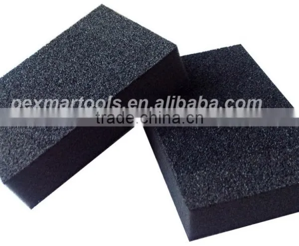 HIGH QUALITY SANDING SPONGE BLOCKS PADS 100x70x25mm D/S AL/OX FINE/MEDIUM photo-3