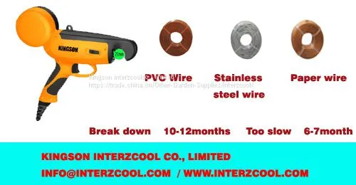 Kingson interzcool CE Электрическая машина для завязывания винограда. Электрическое устройство для завязывания, Электрическая машина для откручивания photo-2