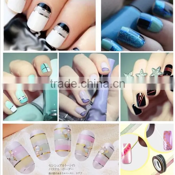 DIY Nail Art Decoration 3D Colorful Nail Tape Nail Art Stripe Tape photo-6