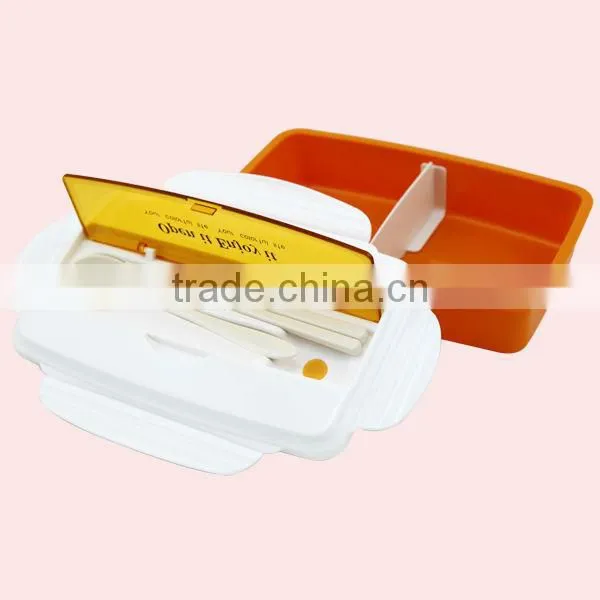 Food Grade Kids Plastic Bento Lunch Box With Lock photo-3