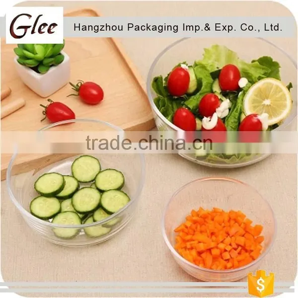 Popular Fashional Pretty Wholesale Clear Streak Glass Bowl Sala Glass Bowl For Fruit And Soup photo-4
