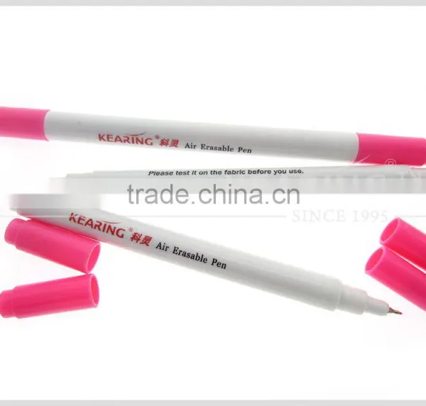 Kearing Dual Tipped Pink Color Tailor Erasable Marker in 1mm Tip +0.5mm Tip 2 Years Shelf Life Time Self Vainishing #AP1005 photo-2