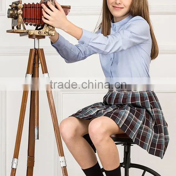Wholesale OEM Girls Long Sleeve School Shirt Latest Design photo-3