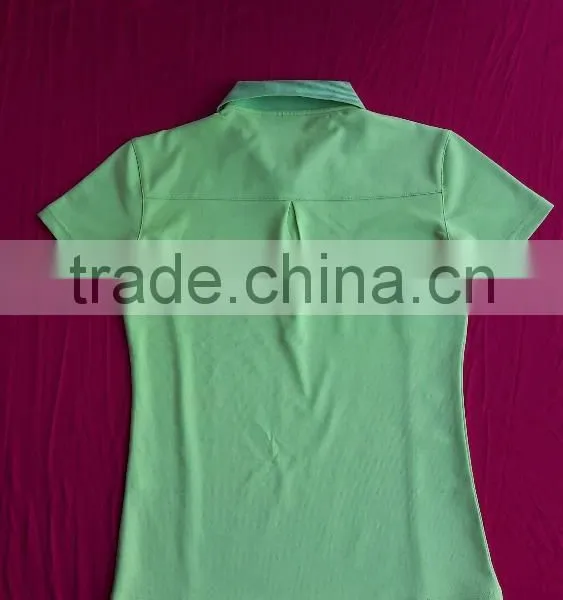 High Quality of Polo Shirt for Lady, Short Sleeve, 100% Polyester photo-2