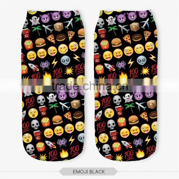 2016 Wholesale Custom 3d Cartoon Tube Emoji Sock photo-5