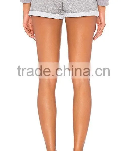 MGOO Wholesale Comfortable Sports Running Short Pants Cotton French Fleece Elastic Waist Shorts photo-4