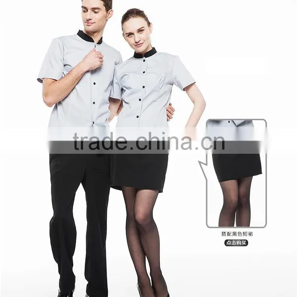 Juqian 2016 Custom Design Restaurant Hotel Waiter Waitress Uniform photo-5