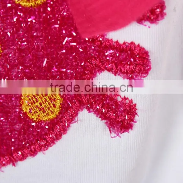 S80005T, Baby's Girls Kids Children's Suits,Girls Clothing Sets Lovely Big Flower T-shirt + Tutu Skirt 3D Bow Skirt photo-5