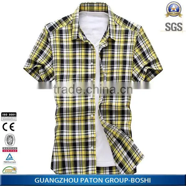 Wholesale Clothing Latest Men's Plaid Casual Shirts Of Pictures With Good Price photo-2