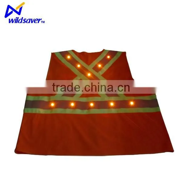 LED Light Reflective Safety Straps Vest photo-5