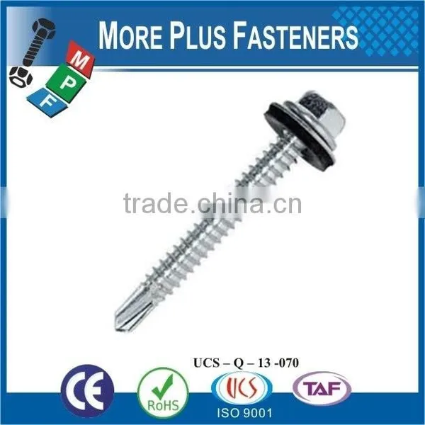 Made in Taiwan Aluminum Hex Flange Head Self Drilling Screw photo-2