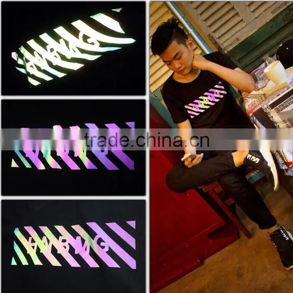 New 2016 Reflective Thermal Iron on Plaid Vinyl Film for Plotter Cutting Logo photo-4