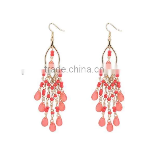 Bohemia Fashion Beads Tassels Earring photo-5