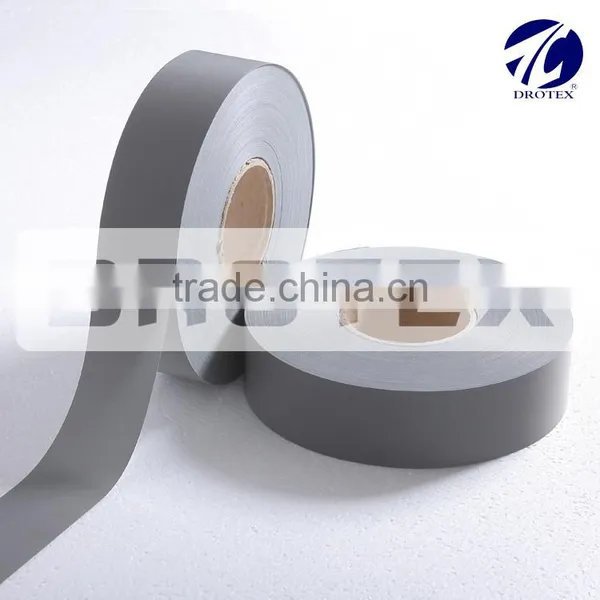 Light Custom Printed Retro Reflective Fabric Tape,Elastic Fire Retardant Waterproof Reflective Tape Strip For Clothing photo-3