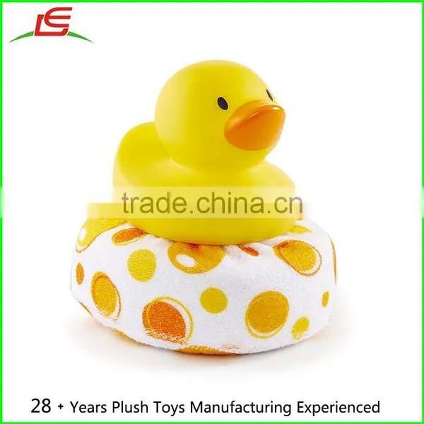 High Quality Yellow Duck Clean Sponge Bath Toy photo-3