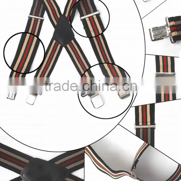 50mm Wide Mens Gentles Braces Plain Heavy Duty Durable Suspender Elastic photo-6