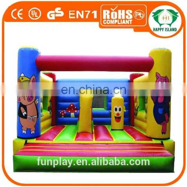 HI Funny and New Style Game 0.55mm PVC Inflatable Bounce Castle Moon Castle Commercial Inflatable Castle Bouncy Slide for Kid photo-5