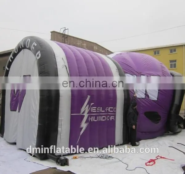 Hot Sale Promotion Oxford Purple Giant Inflatable Football Helmet Sports Tunnel photo-3