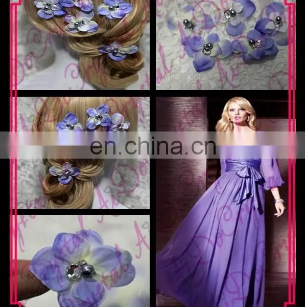 Aidocrystal Flower Hair Accessories Purple,hair Accesories for Wedding,fashion Hair Clip Accessories