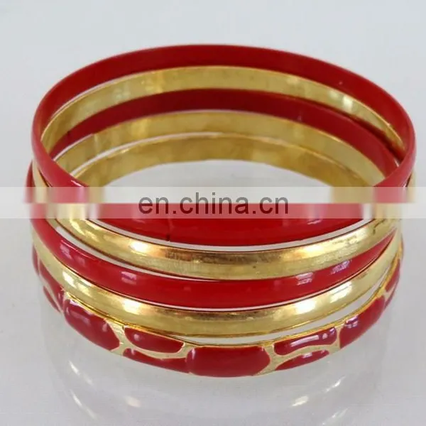 Wholesale Maroon Party Wear Indian Imitation Bangles- Fashion Bangle Set-Imitation Fashion Costume Bracelet photo-2