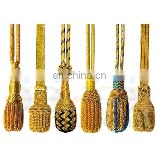 Gold Sword Knot Knitted Knot With Gold Cord | Uniform Accoutrements | Pakistani Sword Knots photo-2