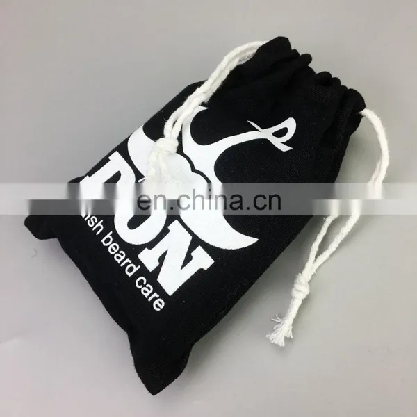 Custom Logo Cheap Cotton Shoe Bag Packaging Drawstring Bags With Two Strings photo-2