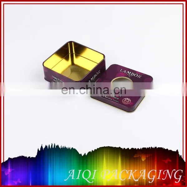 2016 Newest Hot Selling Square Window Tin Box for Cosmetic photo-3