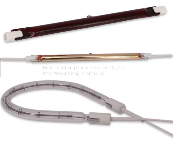Ruby tube quartz carbon infrared heating lamp for thermoforming