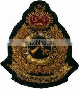 Handmade Bullion Wire Badges