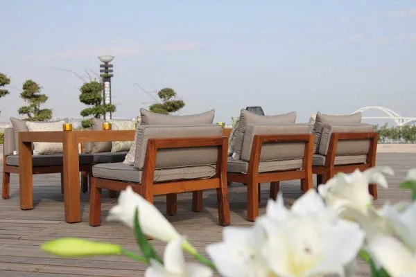 Hotel Low Maintenance Modern Teak Furniture Teak Outdoor Furniture photo-3