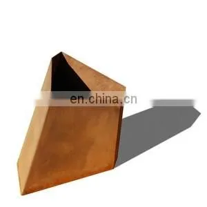 Outdoor Corten Steel Planter Customized Size Corten Steel Pot photo-3