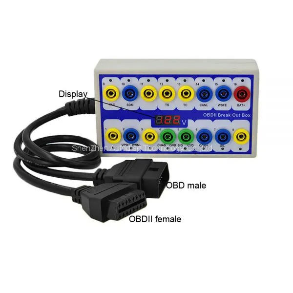 OBD Breakout Box OBDII Protocol Detector & Break Out Box OBD2 16PIN BREAKOUT BOX photo-3