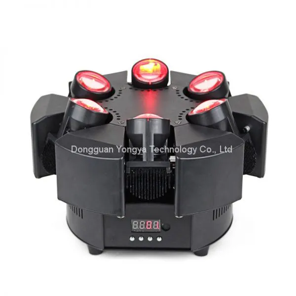 6PCS 10W Mini LED Beam Moving Head Light Disco Stage Light photo-2
