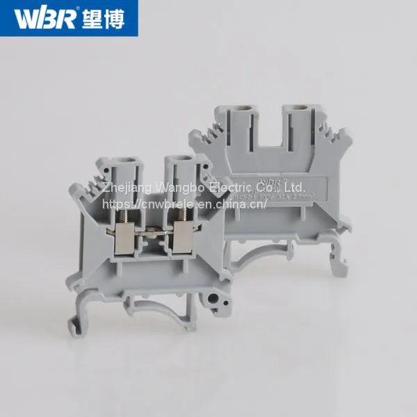 Din Rail Terminal Blocks UK3N Pure Copper Connector Screw Terminal Block photo-3