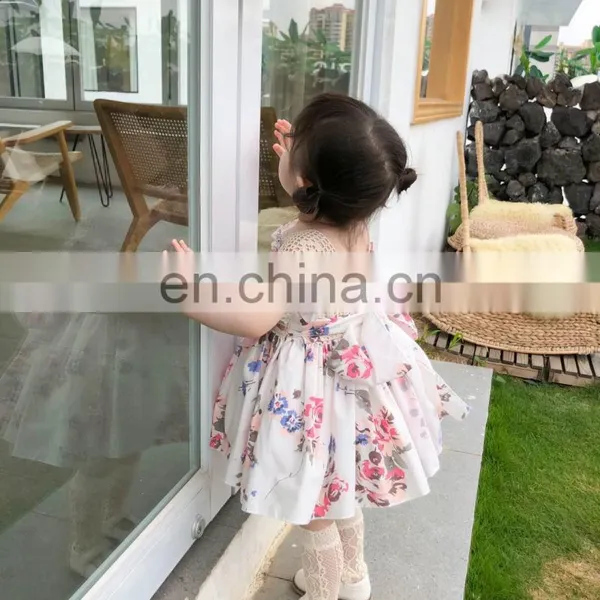 Summer Lolita Spanish Princess Dress Bow Print Sleeveless Ball Gown Vintage Birthday Easter Party Dress For Girl photo-4
