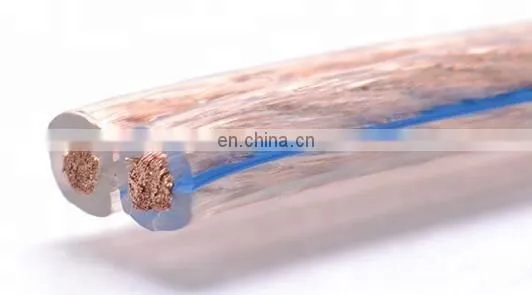 China Factory Pvc Jacketed High End Speaker Cable Pvc Insulated 2 Core Flat Speaker Cable Pvc Cover Speaker Cable photo-3